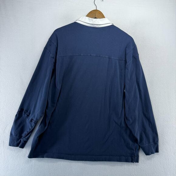 Michigan Wolverines Rugby Shirt men's XL Blue Nike Campus Collection REPAIRED - Picture 11 of 15
